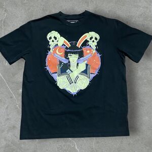 Praying Rabbit Big & Tall Smoking Guns Black T-Shirt Cotton Men's Size 2XL